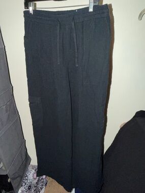 Maurices Black Wide Leg Drawstring Pants